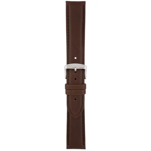 ASKEW Brown Padded Leather Watch Strap WH891