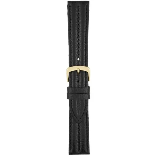 Bancroft | Black Double Ridge Padded Strap | W910
