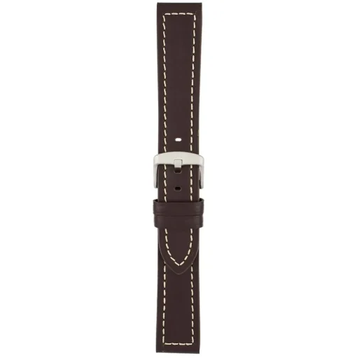 CAMBRIDGE Brown Modern Cut Edge Watch Strap WH805