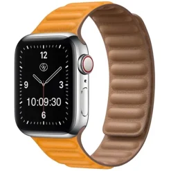 Camden | Yellow Magnetic Leather Strap to fit Apple Watch® | APL1109