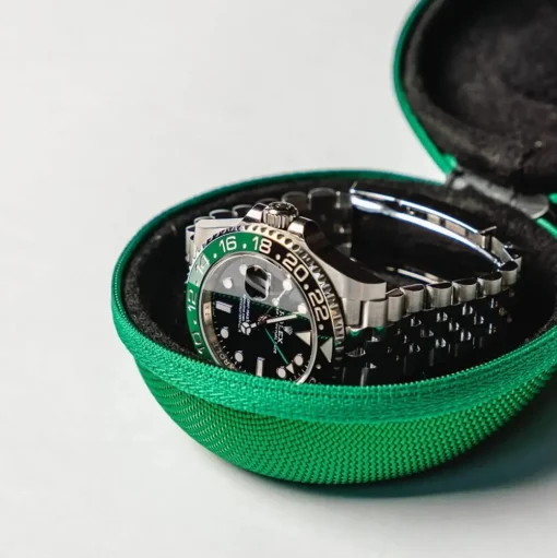 Cased in Time | Single Watch Travel Case | Signature Green