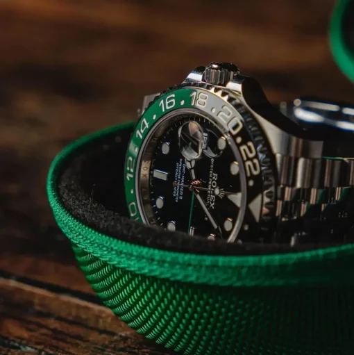 Cased in Time | Single Watch Travel Case | Signature Green