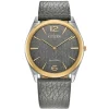 Citizen | Stiletto Grey Dial Leather Strap | AR3124-07H