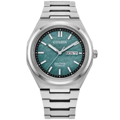 Citizen | Zenshin Eco-Drive Super Titanium Green Dial | AW0130-85X