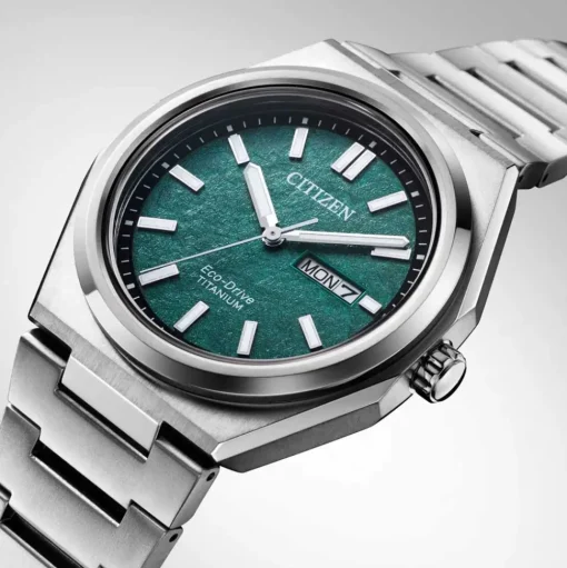 Citizen | Zenshin Eco-Drive Super Titanium Green Dial | AW0130-85X