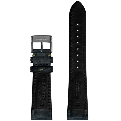 DUCKWORTH PRESTEX – Dark Blue Horween Leather Watch Strap 22mm DPDBLU22