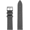 DUCKWORTH PRESTEX – Light Grey Suede Italian Leather Watch Strap 20mm DPLGS20