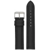 FORBES Matt Finish Black Heavy Padded Leather Watch Strap W971