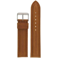 FORBES Matt Finish Tan Heavy Padded Leather Watch Strap W973