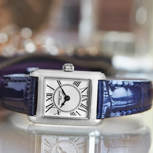 FREDERIQUE CONSTANT – Carrée Leather Strap Watch FC-200MC16