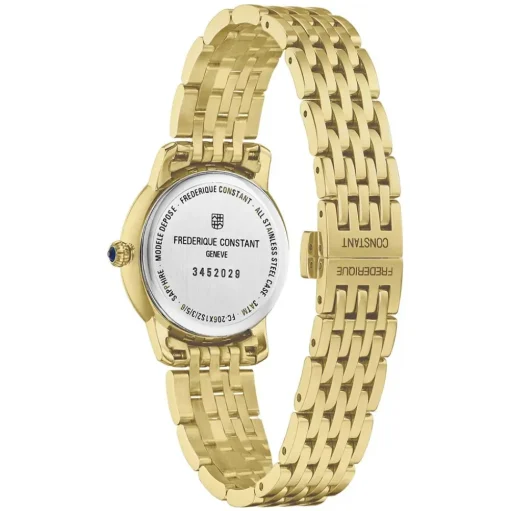 Frederique Constant | Slimline Gold Tone Diamond Dial | FC-220MPWD1S25B