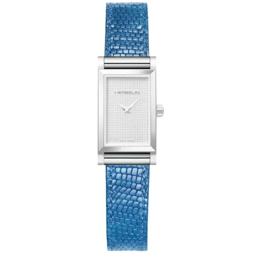 Herbelin | Antarès Strap Blue Lizard Grain Leather | BRAC17048A116