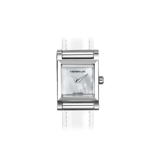 Herbelin | Antarès White Dial Square Customisable Watch | H17144AP09