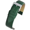 HOXTON Extra Long Green Plain Leather Flat Profile Watch Strap WX106