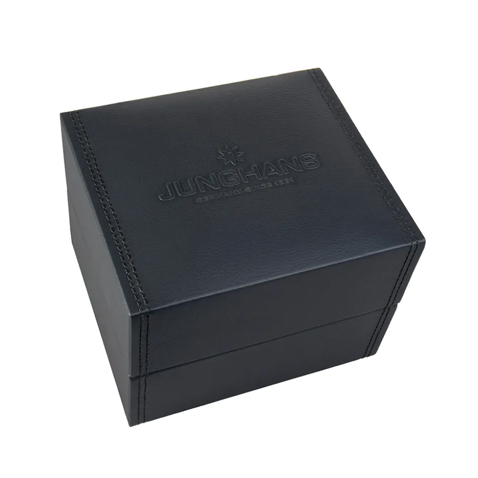 JUNGHANS – Max Bill Mega Solar Titanium Leather Strap Watch 59/2021.02