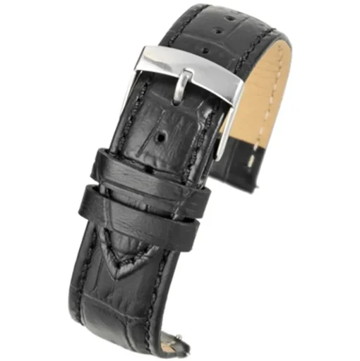 Kavanagh | Black Quick Release Alligator Grain Strap | WH500Q