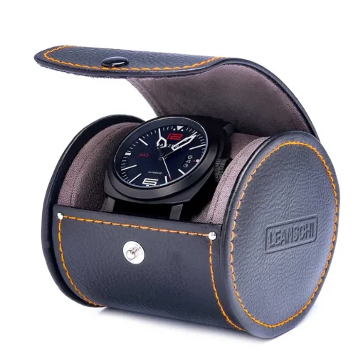 Leanschi | Single Oval Watch Case | WPO1-BLAK