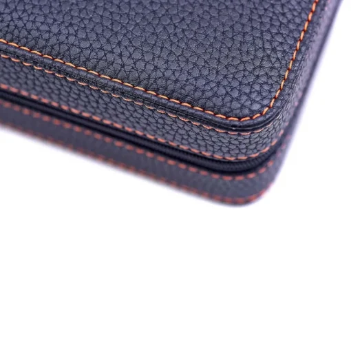 Leanschi | Zip Case for 4 Watches Black | WPO4-BLAK