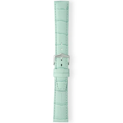 LULWORTH Turquoise Antique Croco Grain Leather Watch Strap LS1209/23