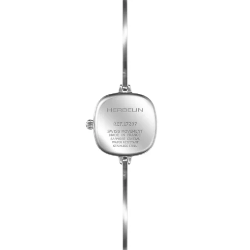 Michel Herbelin | FIL Square Black Dial Bangle Watch | 17207/B14