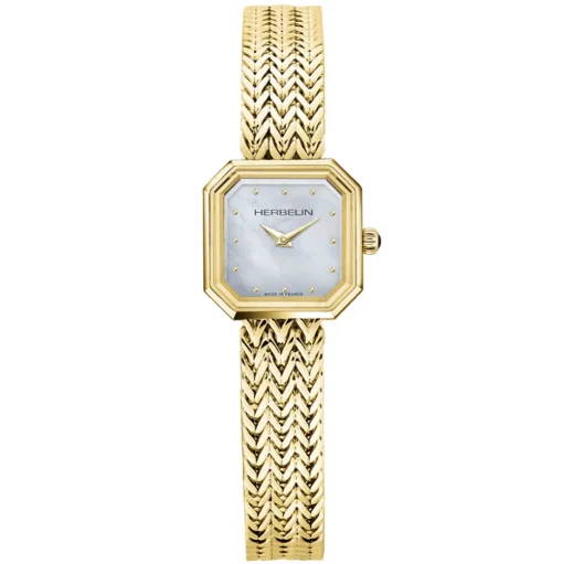 Michel Herbelin | Octogone Gold Tone Watch | 17436/BP19
