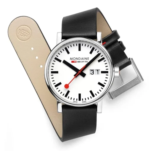 Mondaine | Evo2 Big Date 40mm Vegan Strap Watch | MSE.40210.LBV