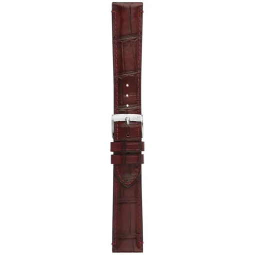 Morellato | Tiepolo Burgundy Handmade Alligator Grain Strap | A01X5534D40081