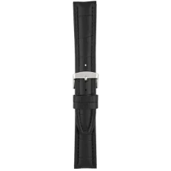 Newton | Black Matt Alligator Grain Padded Strap | WH886