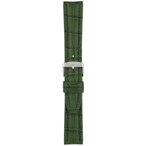 Newton | Green Matt Alligator Grain Padded Strap | WH876