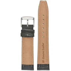 Newton | Grey Matt Alligator Grain Padded Strap | WH878
