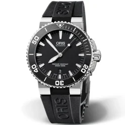 Oris | Black Rubber Aquis Strap 26mm Band Only models 7653, 7655, 7673, 7675 | 07 4 26 34NB