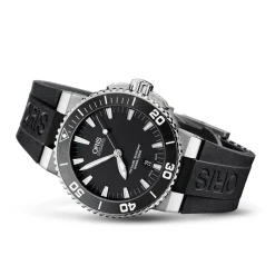 Oris | Black Rubber Aquis Strap 26mm Band Only models 7653, 7655, 7673, 7675 | 07 4 26 34NB