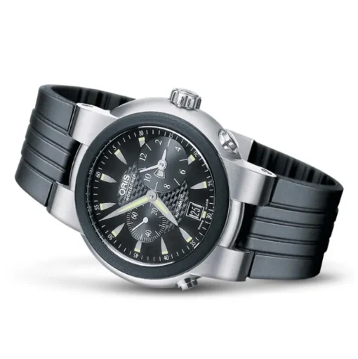 Oris | Black Rubber Strap Complete TT1 models 7517, 7518, 7519, 7520, 7521, 7527, 7609 & 7533 | 07 4 24 14EB
