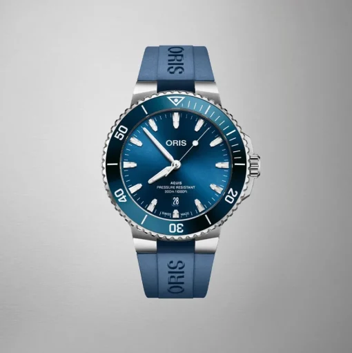 Oris | Blue Rubber Aquis Strap 23mm Complete for model 7789 | 07 4 23 35FC