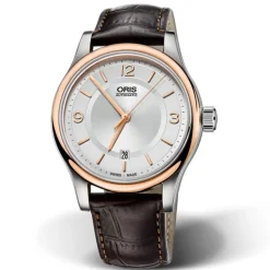 Oris | Brown Leather Strap 20mm Classic Date model 7594 | 07 5 20 12