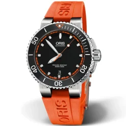 Oris | Orange Rubber Aquis Strap 26mm Complete for model 7653 | 07 4 26 32EB