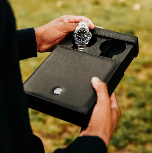 Rapport | Berkeley Double Watch Slipcase Black | D170