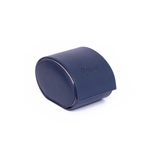 RAPPORT – Hyde Park Three Watch Travel Roll in Blue Leather D286