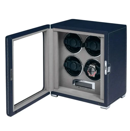 Rapport | Quantum Quad Watch Winder Navy | W634