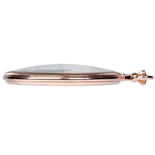 RAPPORT | Slim Open Face Rose Gold Plated Quartz Pocket Watch | PW34