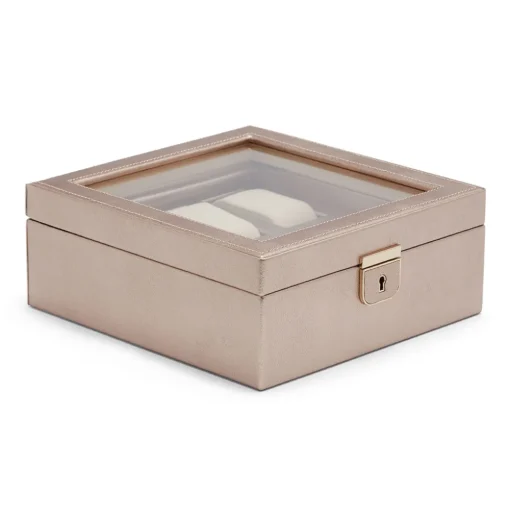 WOLF – Palermo 6 Piece Watch Storage Box in Rose Gold 213816