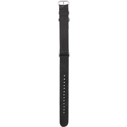Zulu | Black Premium Saddle Leather Strap | ZUL01